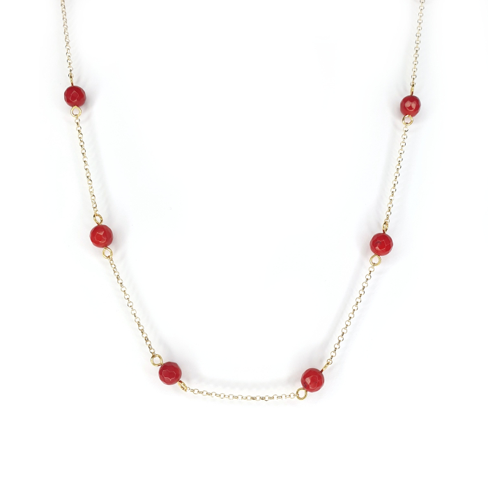 Colier Coral Rare, argint placat cu aur [3]