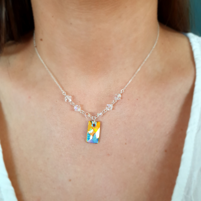 Colier Crystal Shape, argint [7]