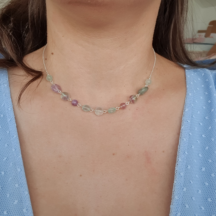 Colier Fluorit Paula, argint [2]