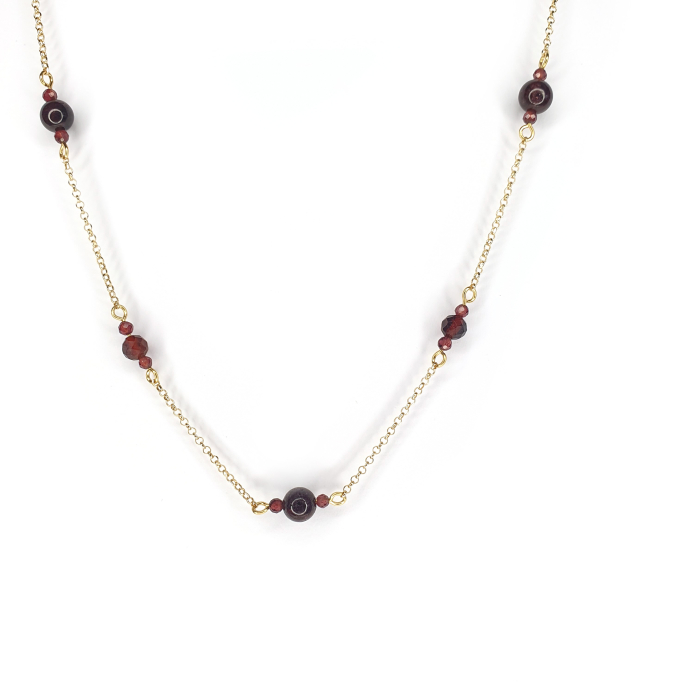 Colier Granat Lori, argint placat cu aur [3]