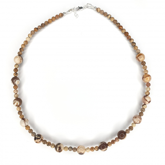 Colier Choker Jasp Peisaj, argint [1]