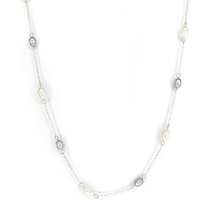 Colier Madalina cu perle de cultura, argint [4]