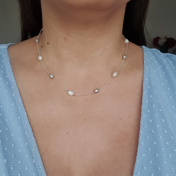 Colier Madalina cu perle de cultura, argint [2]
