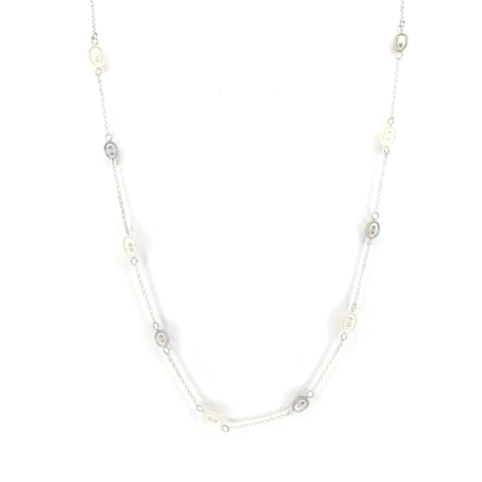 Colier Madalina cu perle de cultura, argint [3]