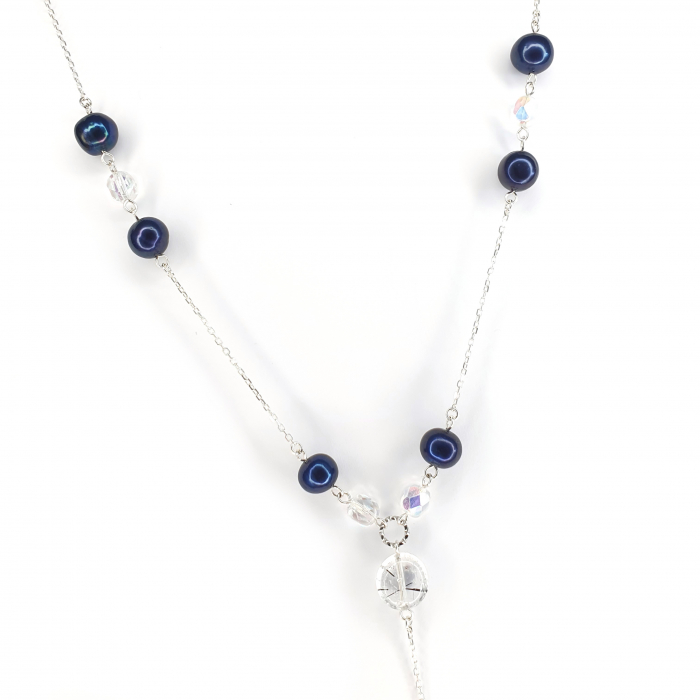 Colier Black Pearls, argint [4]