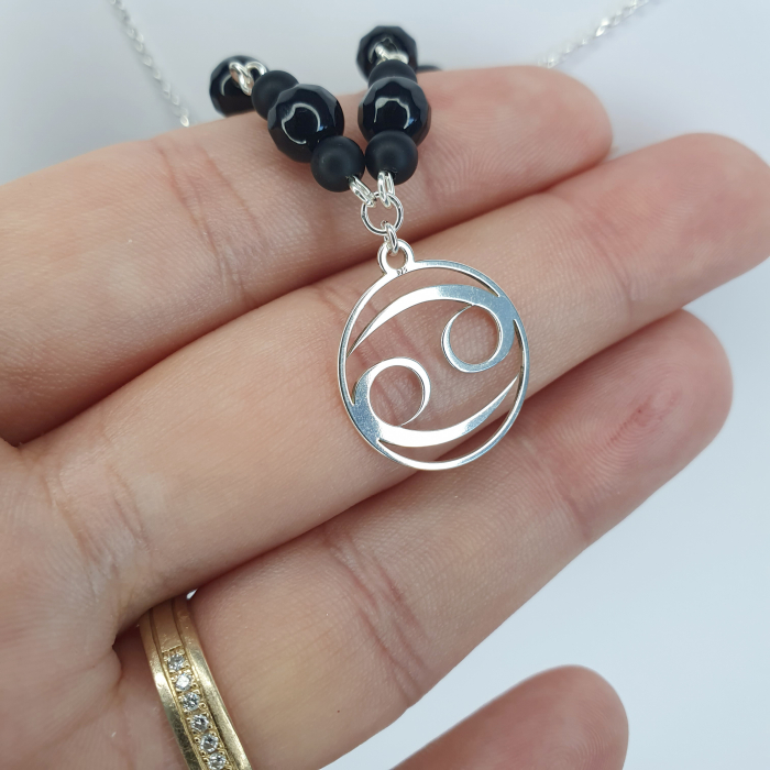 Colier Zodiac Rac Onix, argint [2]