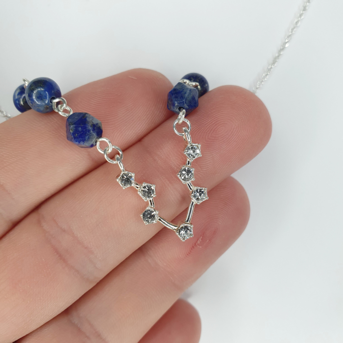 Colier Zodiac Varsator Lapis lazuli, argint [2]
