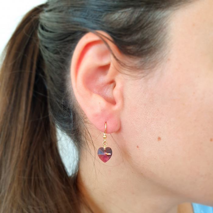 Set cercei mama-fiica Iris, argint placat cu aur [3]