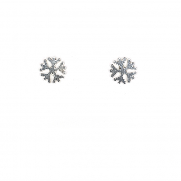 Set colier si cercei cu tija Snowflake, argint [2]