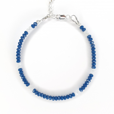 Bratari pe fir - Bratara Linnie Blue, argint