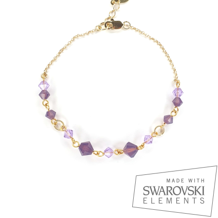 Bijuterii argint - Bratara Eliora, argint placat cu aur