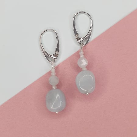 Sagetator - Cercei Daniela cu Acvamarin, argint