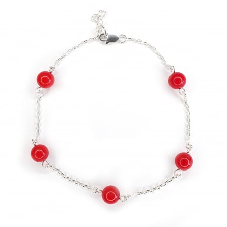 Bijuterii argint - Bratara Coral Simplicity, argint