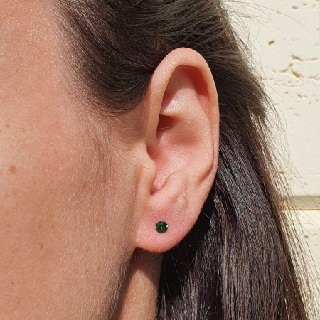 Set cercei Green Dots, argint [6]