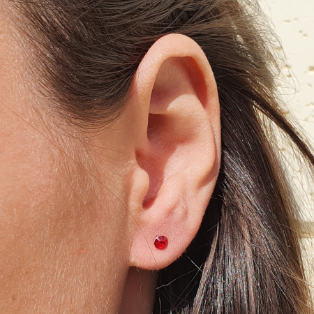 Set cercei Red Dots, argint [6]