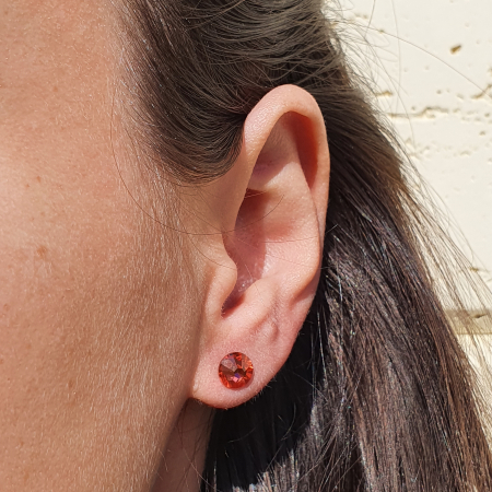 Set cercei Red Dots, argint [4]
