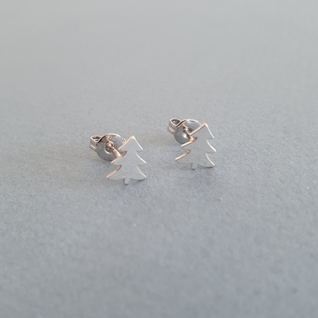 Cercei cu tija Bradut, argint [2]