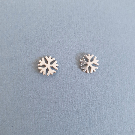 Cercei cu tija Fulg de nea, argint [2]