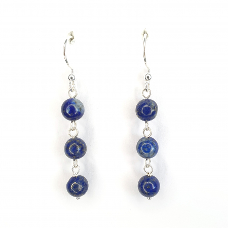 Lapis lazuli - Cercei Lapis Lazuli Lena, argint