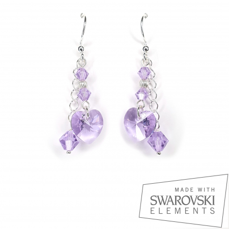 Cercei Swarovski - Cercei Taty, argint