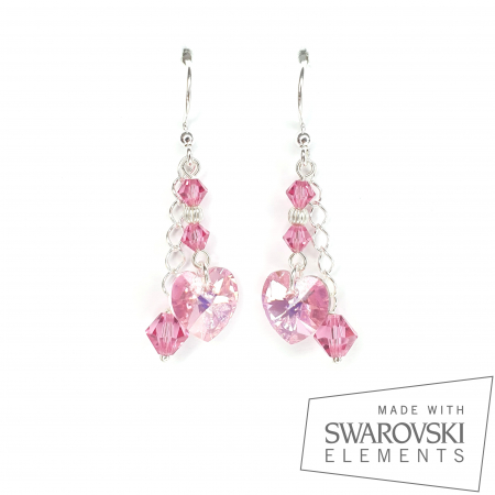 Cercei Swarovski - Cercei Rachel, argint
