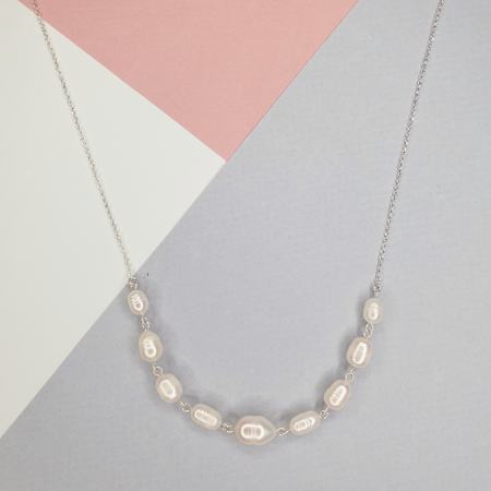 Colier Lacramioara cu perle de cultura, argint [1]