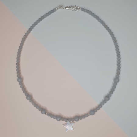 Colier Choker Angelit natural, argint [1]