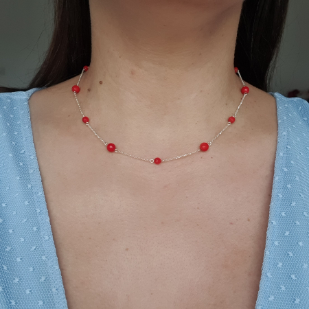 Rac - Colier Auria Coral, argint