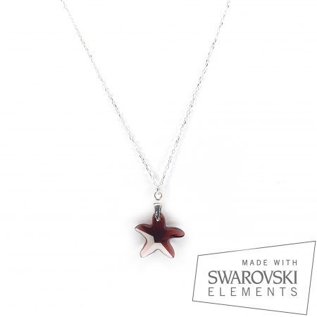 Bridal - Colier Brown Starfish, argint