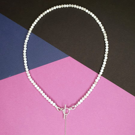 Colier Choker Piatra lunii Calina, argint [4]