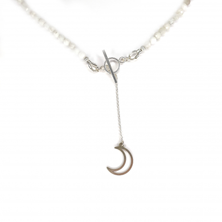 Colier Choker Piatra lunii Calina, argint [3]