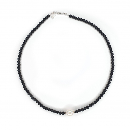 Colier Choker Onix, argint [1]