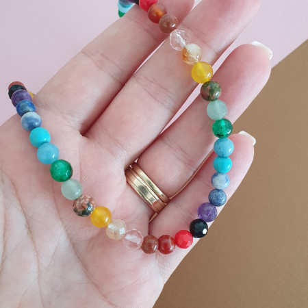 Colier Choker Chakre, argint placat cu aur [4]