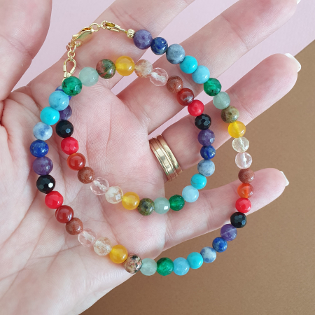 Colier Choker Chakre, argint placat cu aur [1]