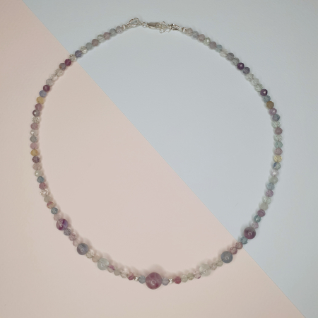 Colier Choker Fluorit, argint [1]