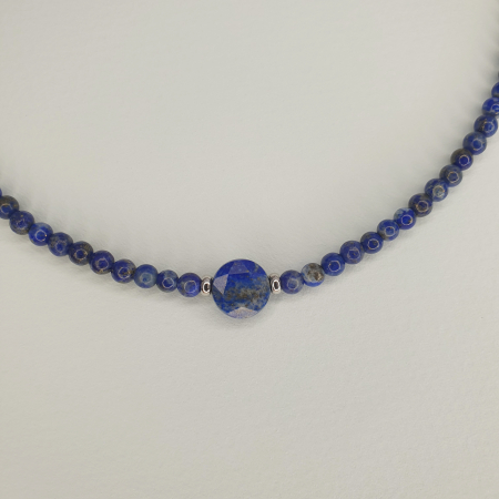 Colier Choker Lapis Lazuli, argint [2]