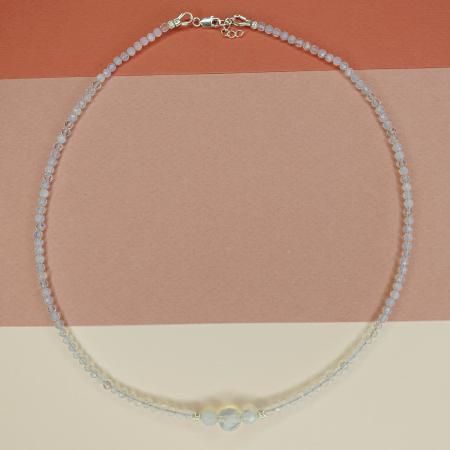 Bijuterii argint - Colier Choker Opalit, argint
