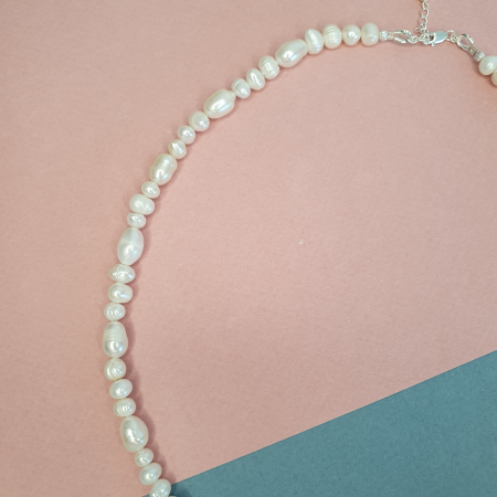 Colier Choker Perle Imperfecte, nr 5, argint [3]