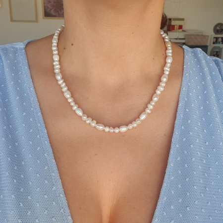 Colier Choker Perle Imperfecte, nr 5, argint [1]