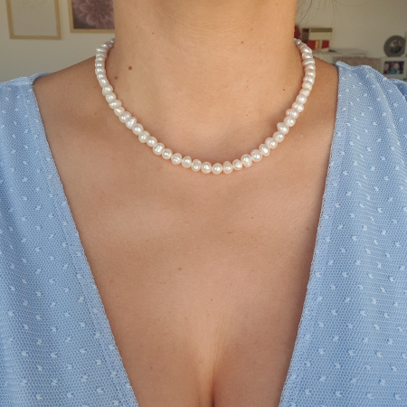 Colier Choker Perle Imperfecte, nr 6, argint [1]
