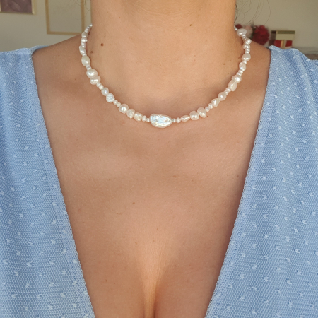 Colier Choker Perle Imperfecte, nr 7, argint [1]