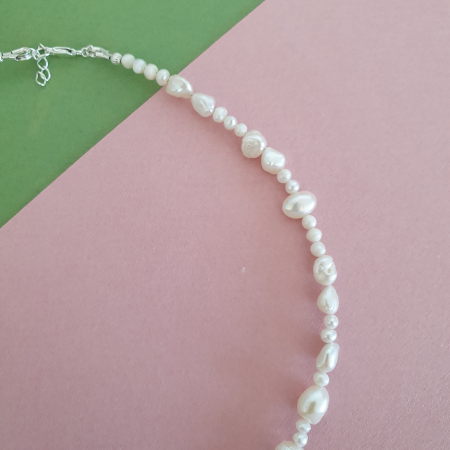 Colier Choker Perle Imperfecte, nr 7, argint [5]