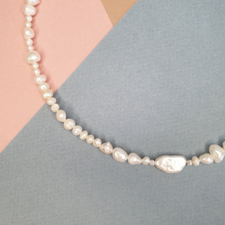 Colier Choker Perle Imperfecte, nr 8, argint [2]