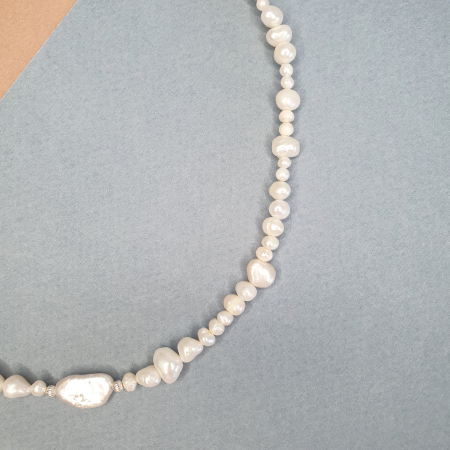 Colier Choker Perle Imperfecte, nr 8, argint [3]