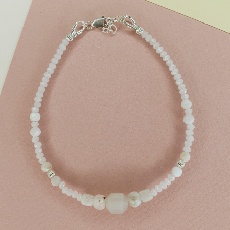 Bratara Choker Piatra lunii, argint [2]