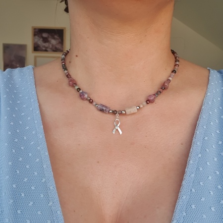 Colier Choker Turmalina, argint [2]