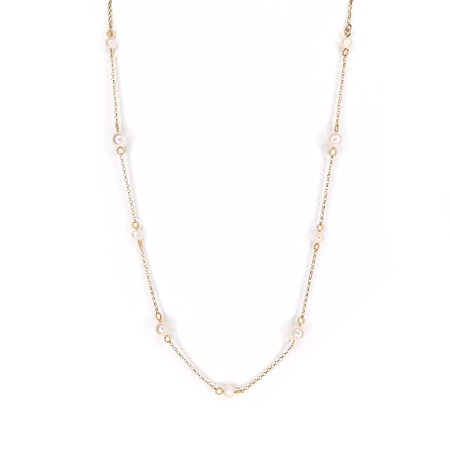 Colier Aurelia cu perle de cultura, argint placat cu aur [4]