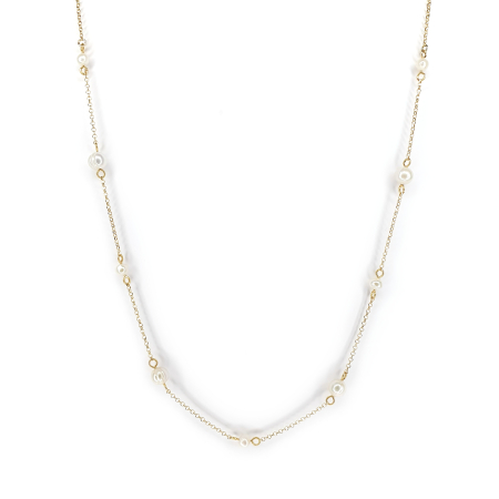 Colier Aurelia cu perle de cultura, argint placat cu aur [2]