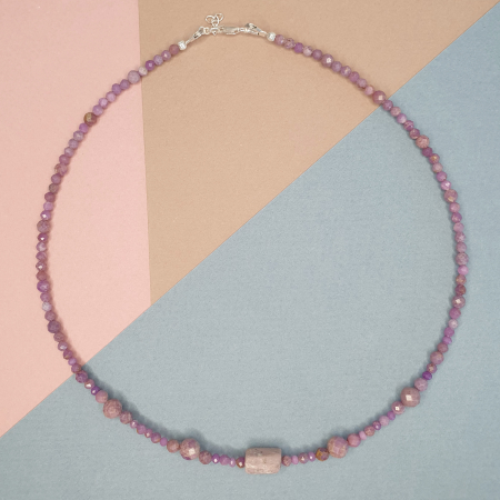 Bijuterii dupa piatra - Colier Choker Fosfosiderit, argint