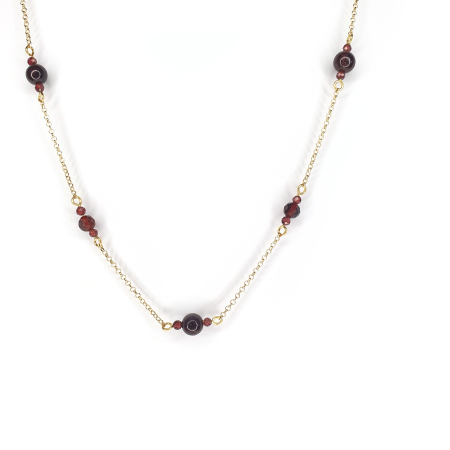 Colier Granat Lori, argint placat cu aur [2]